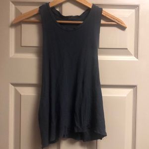All yoga charcoal grey singlet size small